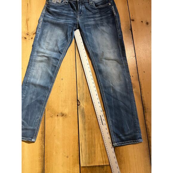 Rock Revival Women's Vivian Skinny Jeans. Bling. Studs. Size 32 - Picture 8 of 8